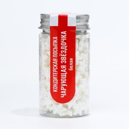 Confectionery sprinkling "enchanting asterisk", white, 50 g-1