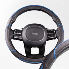 SkyWay Combo-5 scrap, size m, eco-leather, black and blue, s01102334