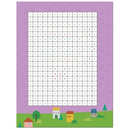 Pixels. We glue and draw. Transport-5