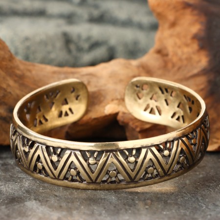 Bracelet medium "abundance", brass
