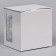 Box for cake 2 windows, with handles, pearls, glossy, 24 x 24 x 20 cm