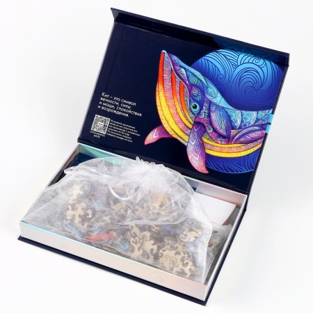 Puzzles wooden curly "Kit", 165 elements-11
