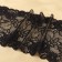 Lace elastic fabric, 190 mm × 2.7 ± 0.5 m, black color