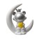 Nightlight "Princess Cosmonaut" Led usb white 18x17x7cm Risalux