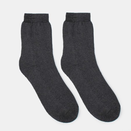 Socks male terry, dark gray color, size 29