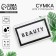 Cosmetic bag from transparent PVC "Beauty" with zip-sk.