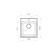 Granfest ECO-17, 420x480 mm Kitchen Washing Cilest, White Color