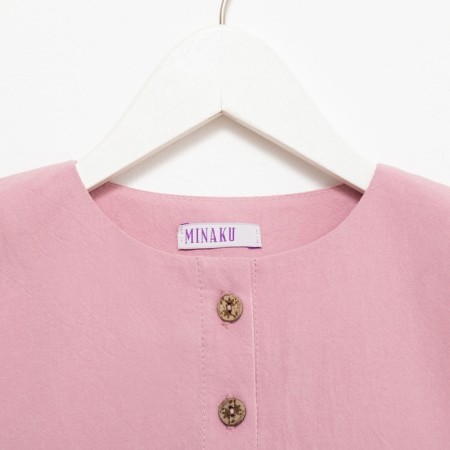 Платье для девочки MINAKU: Cotton Collection цвет сиреневый, рост 110-6