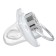 Set: Nipple - Orthodontic dummy with the holder “I love mom”, with a cap, from 6 months, silver, rhinestones