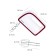Mixer Pioneer MX325, manual, 350 W, 5 speeds, 2 nozzles, white-burgundy