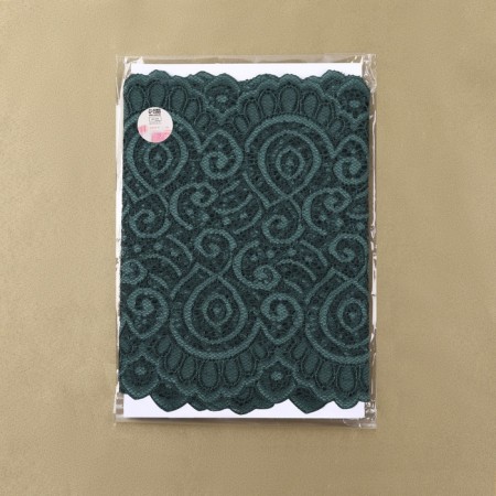 Lace elastic fabric, 180 mm × 2.7 ± 0.5 m, emerald color-4