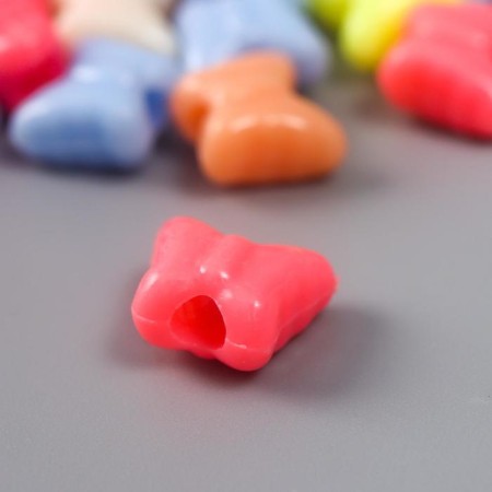 Beads for creativity plastic "Butterflies. Pastel colors" set 44 pcs 15 grams 1.2x1 cm-2