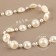 Pearls on threads, flat, 12 mm, 9 ± 1 m, milk color