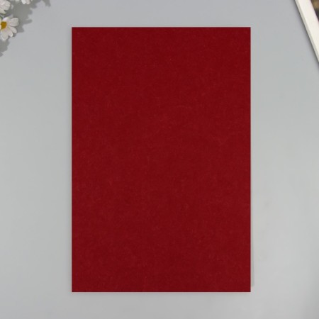 A set of hard felt (5 sheets) 1 mm 20x30 cm burgundy-2