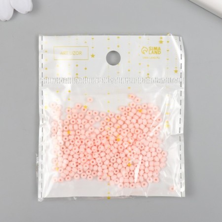 Glass 8/0 "Marshmallow. Matte. Apricot" 10 g-3