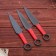 Set of throwing knives "darts -1" steel - 420, handle - winding cord, 3 pcs, 17 cm
