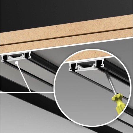 Low -voltage overhead busbar (plugs included) novotech. SMAL, 5.5x1000x25 mm-4