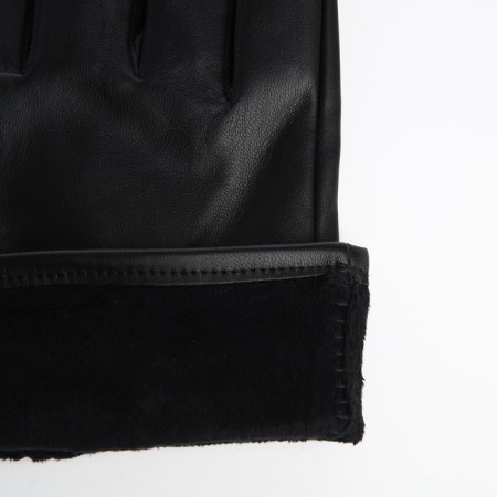 Gloves husband 23*0.3*9 cm, leather claim, insulated with fur, dimensionless, black-2