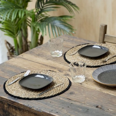 PLAISMAT "Silva", diameter d35 cm, black color