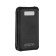 External battery 20,000 mAh, 10 W, with a folding solar panel, black
