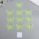 Plastic sticker phosphorus "butterflies" set 10 pcs 5.2x7.5 cm mix