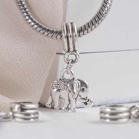 Suspension "Elephant" Indian, silver color-1