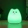 Nightlight "Antistress Tyakish Kotka" Led RGB from batteries 3AAA 9.5x9.5x10.5 cm Risalux