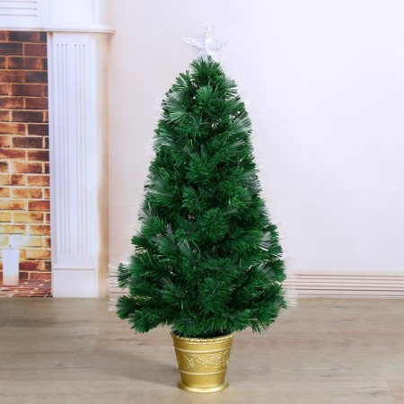 Fibrooptic Christmas tree "Big Parts" 90 cm D of the lower tier 50 cm 80 branches-1