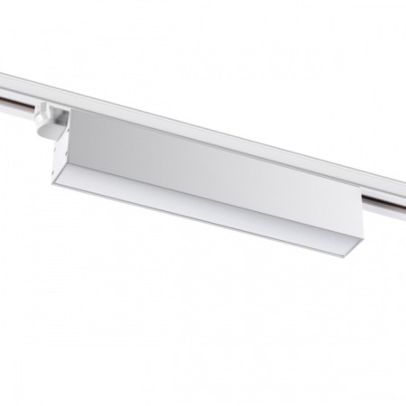 Snow -shaped single -phase three -core LED Novotech. Iter, 18W, LED, 66x315x36 mm, white color