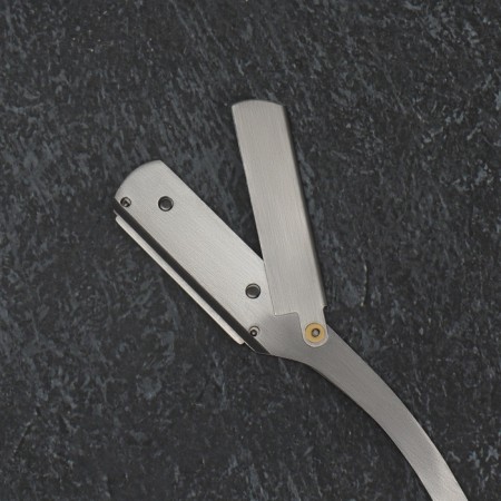 Dangerous razor, shavett, without blades, 13.3 × 21 × 2.8 cm, steel, silver color-12