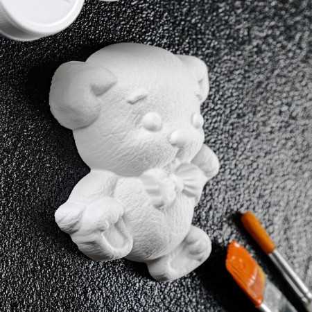 Figure for coloring "Bear with Bantik" 8x8x1cm-1