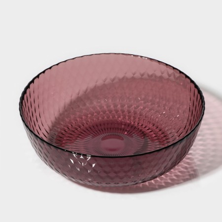 Deep glass plate "idyll", d = 18 cm, lilac color-1