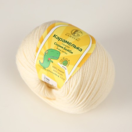 Yarn "caramel" 100% acrylic 175m/50g (192 teaspoon)-1