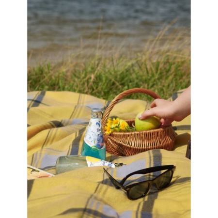 Aberdeen blanket, size 150x200 cm, yellow color-3