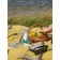Aberdeen blanket, size 150x200 cm, yellow color