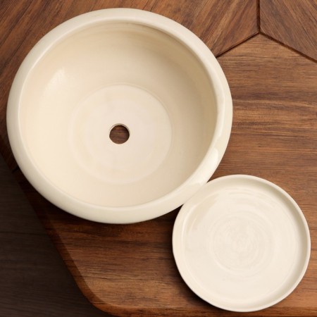Set of pots 3pcs "Pad" 9 l/4.5 l/1.5 l white-4
