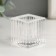 Glass of glass per 1 candle "Square" transparent d-2 cm 3.8x3.8x4 cm