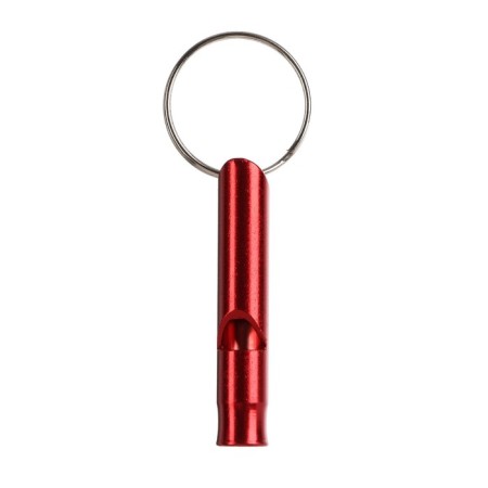 Small metal whistle for dogs, 4.6 x 0.8 cm, red-1