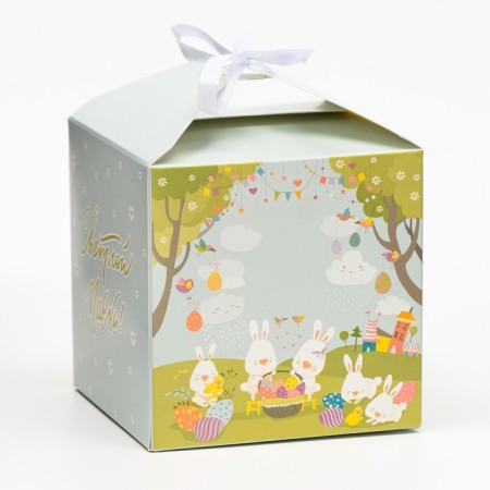 Folding box "Light Easter!", 10 x 10 x 10 cm-1