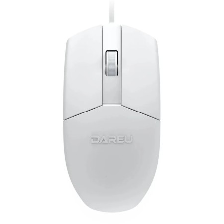 Mouse Dareu Wended LM103 White (White), DPI 1200, size 118x61x38mm, 1.58m