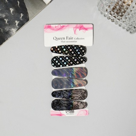 Invisibility for Herty hair (set 6 pcs) disco assorted, 5.5 cm-2