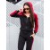 Female ishomine is a suit, size 46, black color, burgundy