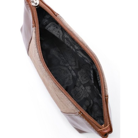 Lightning cosmetic bag, brown color-2