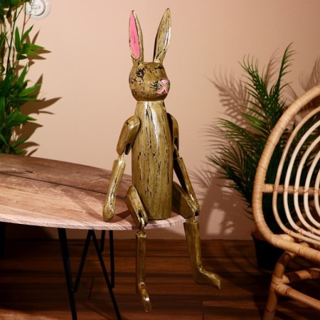 Souvenir "Hare" hanging paws, wood 70 cm