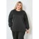 Female suit, size 58, black color