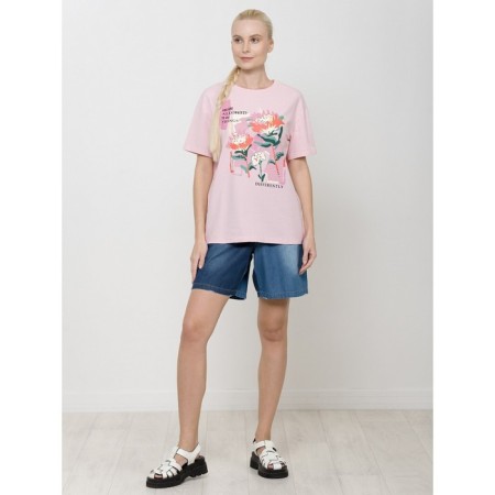 Female T -shirt, size XXS, pink color-2