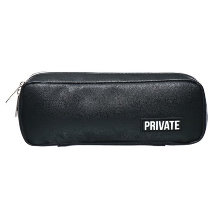 Penal soft, 1 department, 90 x 210 x 50 mm, voluminous, Devente Private, artificial leather, black 7025257-3