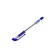 Ballic handle 0.8 mm, blue -based blue rod, body transparent