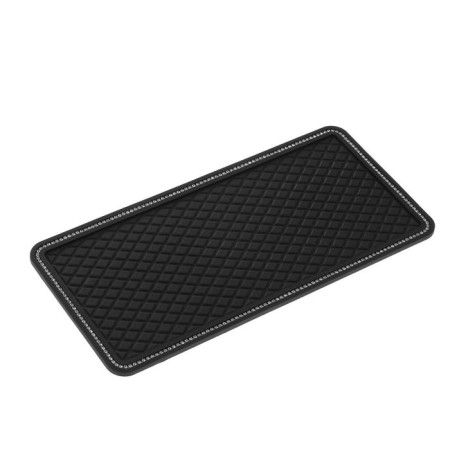 Anti -slip mat, rhinestones, 30 × 14 cm, black