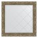 Mirror with engraving in the baguette frame, vignette Ancient brass 85 mm, 85x85 cm